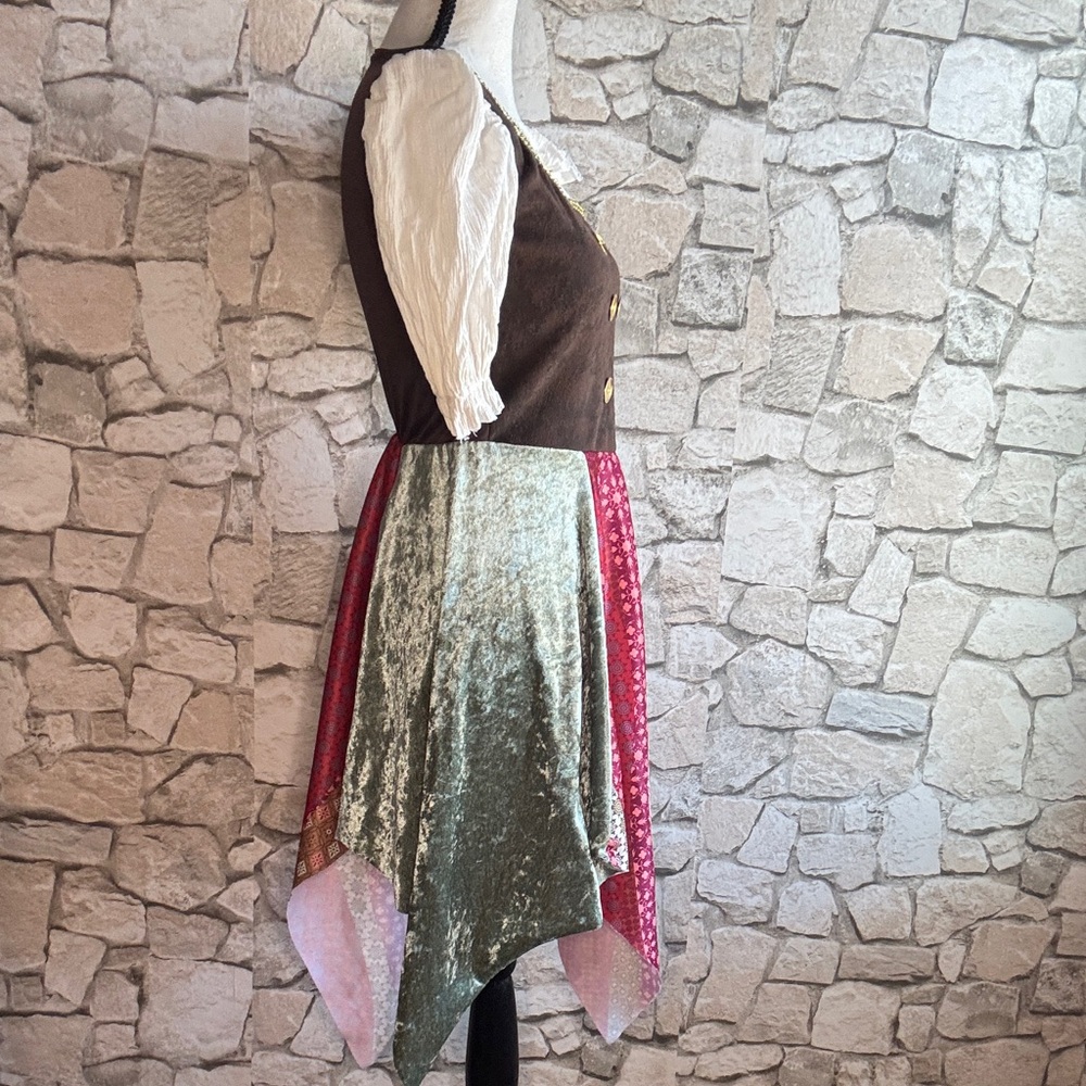 Whimsical Brown and Pink Kids Costume - Picture 2 of 4